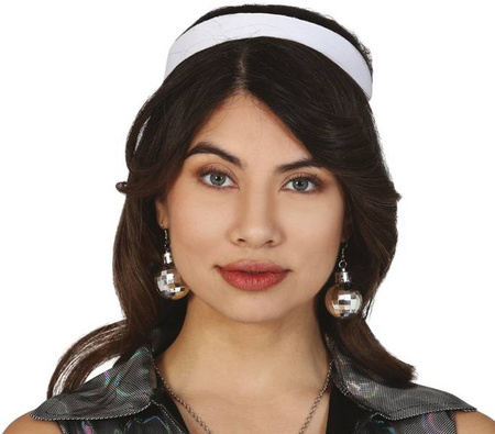 2 EARRINGS DISCO BALL '70s