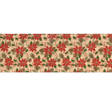 BIEŻNIK LNIANY GWIAZDA BETLEJEMSKA 275x28 CM