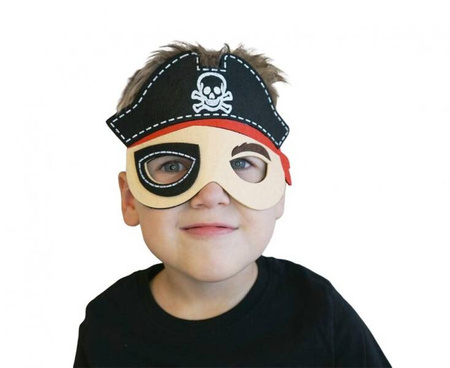 Maska filcowa Pirat, rozm. 19.5 x 13 cm KK