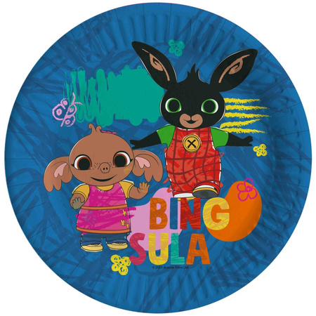 ZESTAW BING CIEMNY TALERZYK+KUBECZKI+SERWETKI