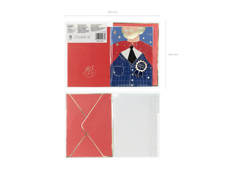 KARTKA Z PINEM KOTYLION 11x15.5 CM