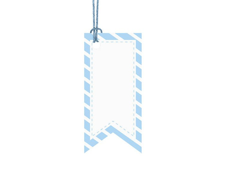 Zawieszki dekoracyjne, 4,3 x 9cm, 3,5 x 7cm (1 karton / 40 op.) (1 op. / 6 szt.)