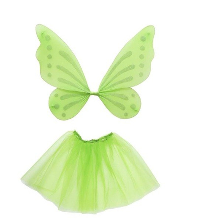 SKRZYDŁA + SPÓDNICZKA DZWONECZEK ZIELONY