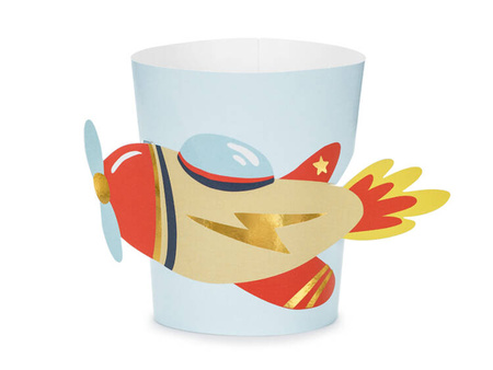 NAKŁADKI NA KUBKI SAMOLOT MIX 6 SZT.