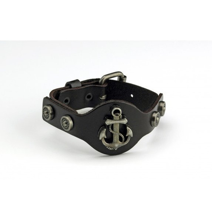 BRANSOLETA SKÓRZANA KOTWICA