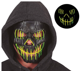 MASKA LED ŚWIECĄCA ŻÓŁTA UŚMIECHNIĘTA