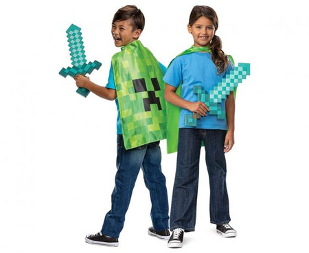 Zestaw Minecraft (licencja) miecz + peleryna rozmiar uniwersalny