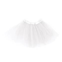 SPÓDNICZKA TIULOWA BIAŁA 30 CM