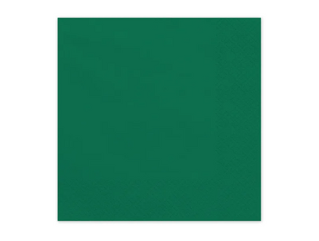 SERWETKI PAPIEROWE CIEMNY ZIELONY 33 X 33 CM 20 SZT