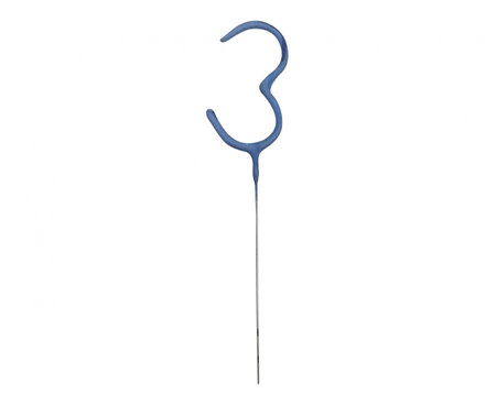 ZIMNY OGNIEŃ CYFERKA 3 NIEBIESKA 1 SZT