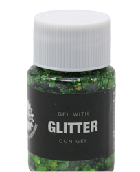 ŻEL Z BROKATEM ZIELONY 20 G