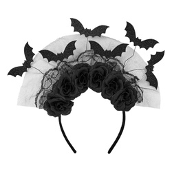 OPASKA Z NIETOPERZAMI CZARNA HALLOWEEN