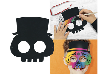 ZESTAW 6 MASEK HALLOWEENOWYCH DIY Z PAPIERU