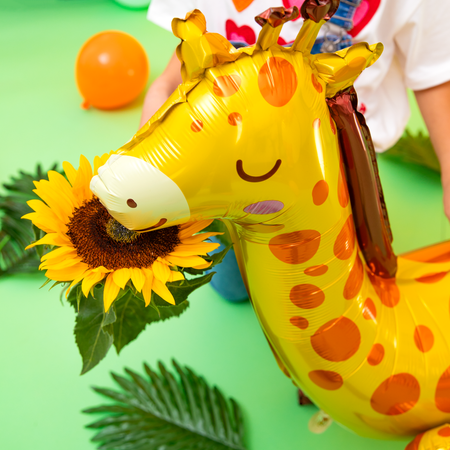 BALON FOLIOWY STOJĄCY ŻYRAFA 69 X 71 CM