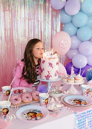 KUBECZKI PAPIEROWE KOCI DOMEK GABI MOVIE 250 ML 6 SZT 