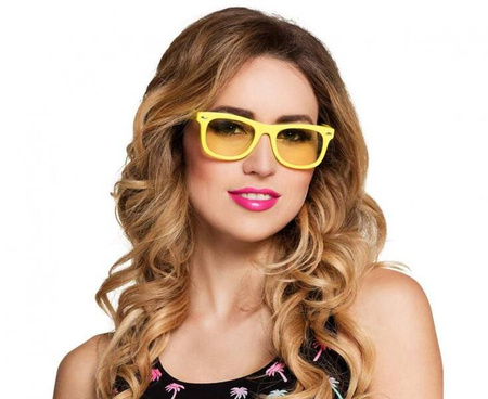 OKULARY NEONOWE ŻÓŁTE