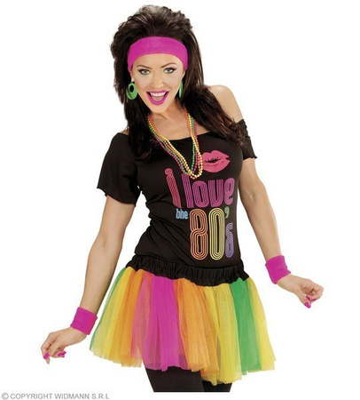 SPÓDNICA BALETNICY TUTU TĘCZOWA