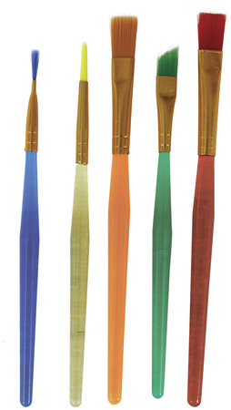 ZESTAW DO MALOWANIA 5 PĘDZLI PALETA I SZPACHELKA