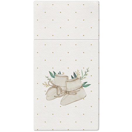 SERWETKI KIESZONKI AIRLAID BUCIKI 40 X 40 CM 25 SZT.