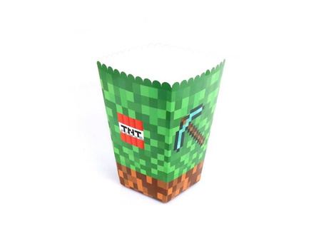 PUDEŁKA NA POPCORN PIKSELE 6 SZT.