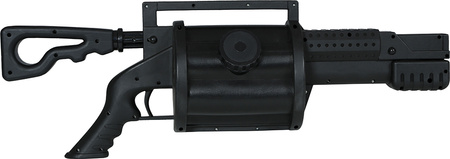 DUŻA ZABAWKOWA BROŃ CZARNA 60 CM