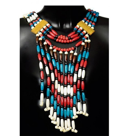 NASZYJNIK INDIAŃSKI DREWNIANY