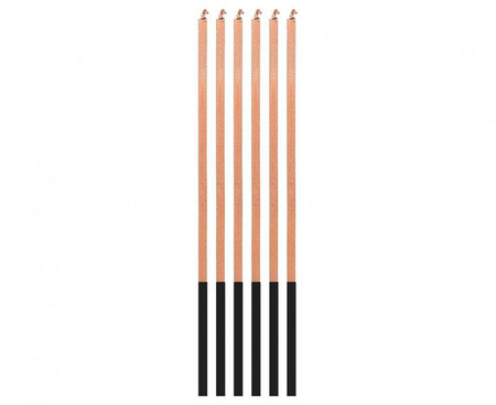 ŚWIECZKI URODZINOWE RÓŻOWO ZŁOTE 15 CM 6 SZT 