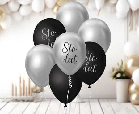 BALONY LATEKSOWE 7 SZT 30 CM URODZINY 