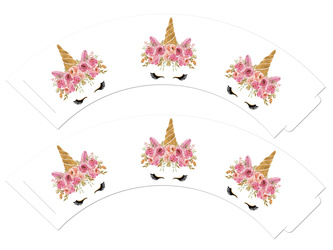 PAPILOTKI NA BABECZKI JEDNOROŻEC 6 SZT