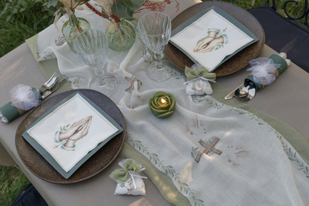 ZESTAW KOMUNIJNY KRZYŻ 2 ELEMENTY 