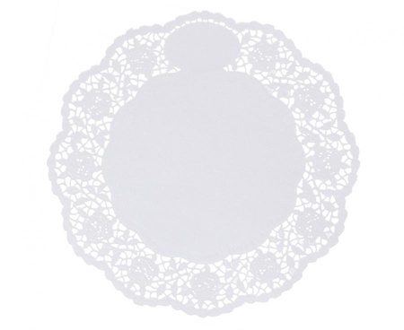 SERWETKI PAPIEROWE BIAŁE 20 CM 12 SZT