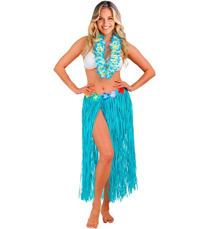 SPÓDNICA HAWAJSKA BŁĘKITNA