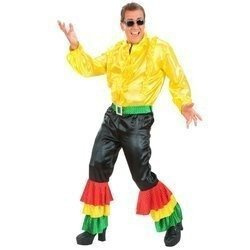 SPODNIE DZWONY Z PASKIEM LATA 70