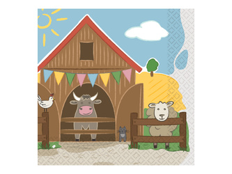 SERWETKI PAPIEROWE FARMA 33X33 CM 16 SZT