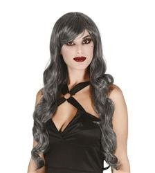 PERUKA DŁUGIE WŁOSY SZARA