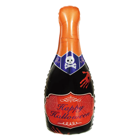 BALON FOLIOWY BUTELKA HAPPY HALLOWEEN 99X48 CM