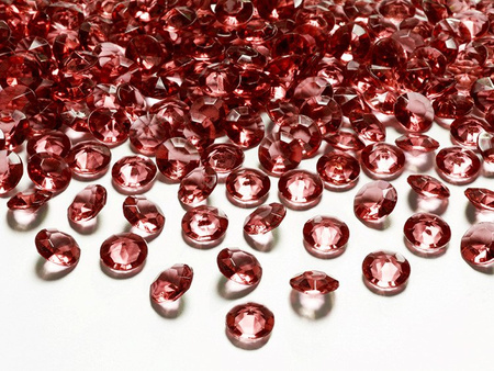 DIAMENTOWE KONFETTI BORDO 12 MM 100 SZT