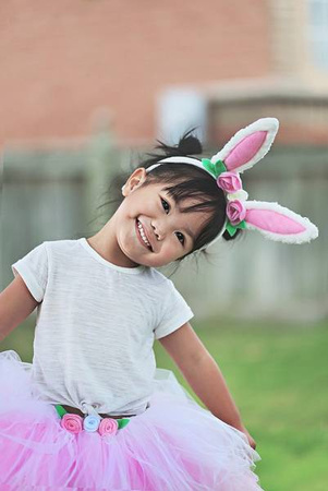 ZESTAW KRÓLIK ZAJĄCZEK TUTU+OPASKA