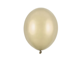 BALONY LATEKSOWE METALICZNE ZŁOTE 27 CM 100 SZT