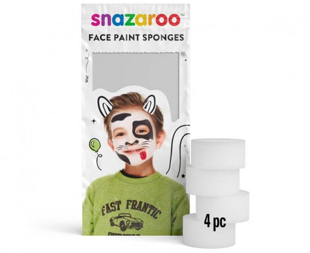 Gąbki do makijażu 4 szt. białe make up charakteryzacja