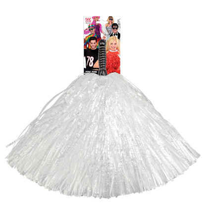 POMPONY CHEERLEADERKI BIAŁE