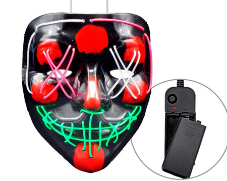 MASKA LED ŚWIECĄCA KOLOROWA