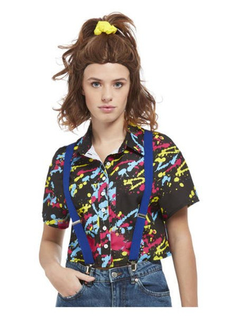 KOSZULA PLAMY FARBY LATA 80