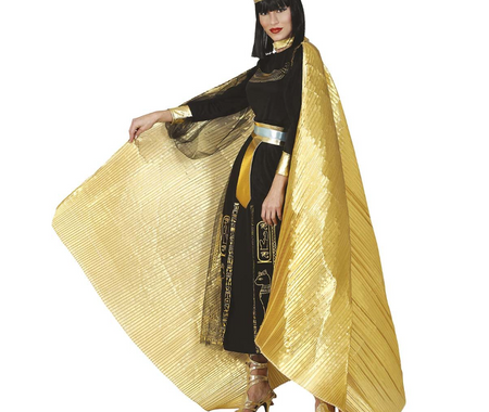 ZŁOTA PLISOWANA PELERYNA 285X135 CM