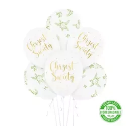 BALONY 30 CM CHRZEST ŚWIĘTY 6 SZT.