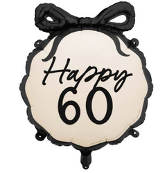  BALON FOLIOWY PASTYLKA HAPPY 60 47.5X45 CM GLAMOUR