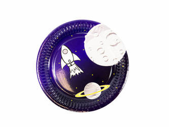 TALERZYKI PAPIEROWE KOSMOS 18 CM 6 SZT