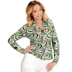 KOSZULA DAMSKA KOLOROWA DISCO MAZIAJE LATA 70