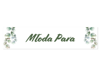 TABLICA REJESTRACYJNA MŁODA PARA EUKALIPTUS 2 SZT