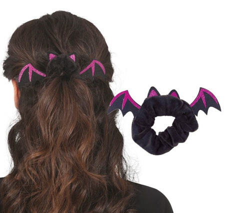 GUMKA DO WŁOSÓW NIETOPERZ CZARNA